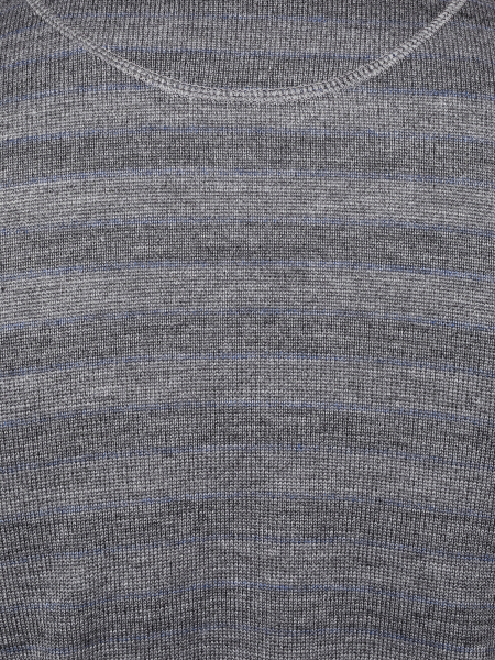 Джемпер, круглый ворот, в полоску (363, Темно-серый, 48 - S )