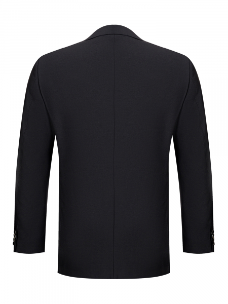 Пиджак NEWTON, Jaguar, 2 пуговицы, однотон. (19, Черный, 46, 6)