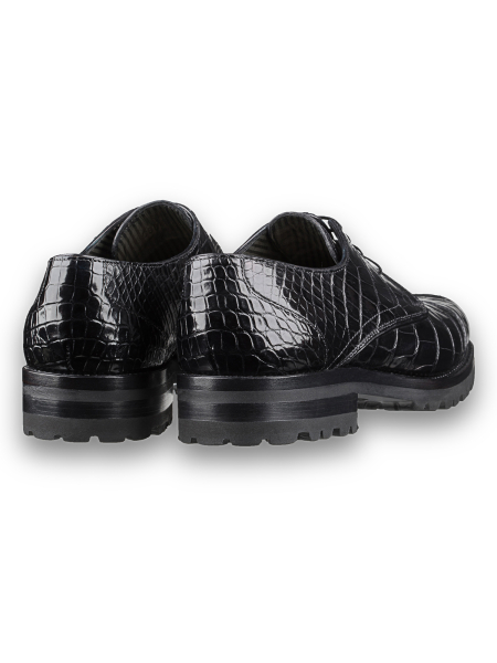 Дерби, Pakerson (999, Черный, 40, 100% кожа, Кожа 100% Аллигатор)