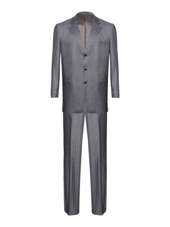 Костюм, EM, классика, полоска, 3 пугов./прорез.карм.с клап., 1шл, б.кл.с манж. (401, Стальной, 58 , 8)