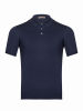 Поло SLIM, на пуговицах, короткий рукав, однотонное (008, Темно-синий , 50)