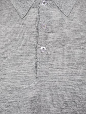 Поло, на пуговицах, дл/рукав (160, Светло-серый, 52)