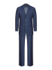 Костюм, Ravazzolo, средне-притал, однотон., 3 пугов., 2шл (12234, Сине-черный, 48, R)