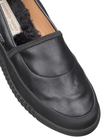 Слипоны, Pakerson (999, Черный, 37, 100% экомех, 100% экокожа)