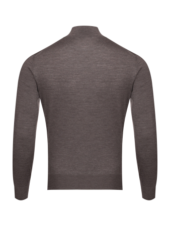 Джемпер, ворот - стойка , на молнии, дл/рук. (480, Кофейный, 50)