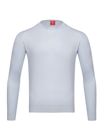 Джемпер, круглый ворот, длин. рукав (7007, Голубой, 58 - 3XL     )