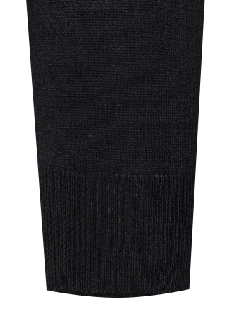 Джемпер, круглый вырез, однотон., дл/рукав (002, Черный, 50)