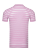 Поло в полоску, короткий рукав (375, Сиреневый, 52 - L  рукав 21 см)