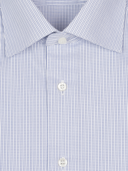 Сорочка, SMT, ДР, London, SF, в клетку (5, Синий, 39/40)