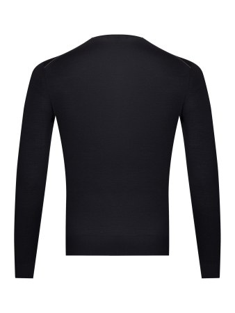 Джемпер, круглый ворот, SF, дл/ рукав 64 см (165, Темно-синий, 50 - M)