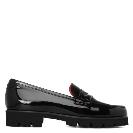 Лоферы, Pas De Rouge (Черный, 38,5, 100% лак)