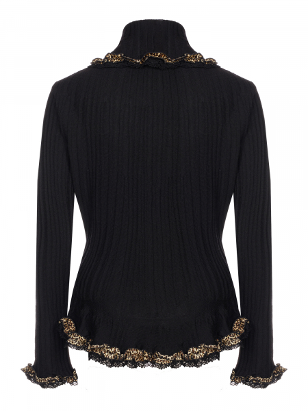 Кардиган, Daniela Drei, леопард. вставки (600, Черный, 48)