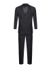 Костюм, EM, классика, в полоску, 3пуг., 1шл (108, Черный, 58 , 6)