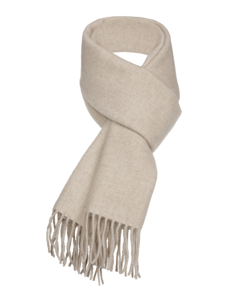 Шарф,Piacenza, однотон. двухсторон. (5, Молочный, 170 х 32 см)