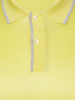 Поло однотонное, ворот с окантовкой, короткий рукав (321, Желтый/Серый, 58-3XL  рукав 26 см)