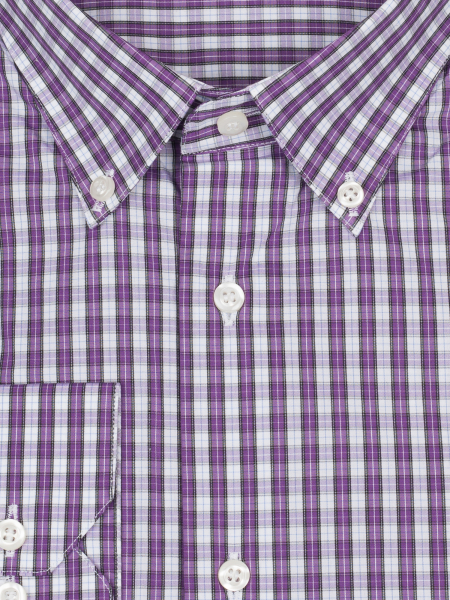 Сорочка, SMT, ДР, London, классика, в клетку (2, Белый/Сирен., 39/40)