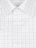 Сорочка, Ravazzolo, однотонная клетка, пуговицы (001, Белый, 40)
