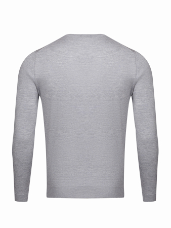 Джемпер, круглый ворот, однотон.дл/рук. (030, Серый, 54)