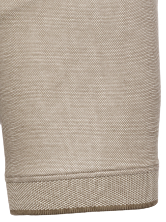 Поло однотонное, короткий рукав, рубчик (222, Кремовый, 54 - XL  рукав 28 см)