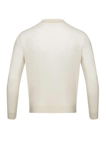 Поло, на пуговицах, длин. рукав (013, Белый, 58 - 3XL)