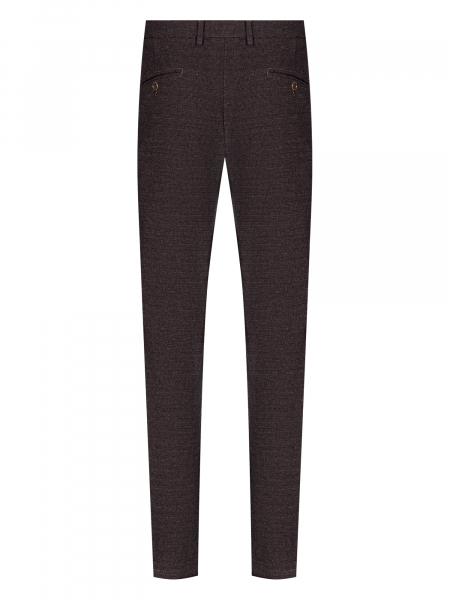 Брюки,спорт.-классика, без защипов, однотонные (271, Бордо, 52)