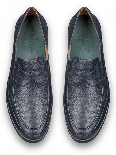 Лоферы, Pakerson (702, Индиго, 45, 100% кожа, 100% кожа олень)