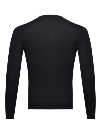 Джемпер, круглый ворот, дл/рукав (002, Черный, 60)
