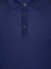 Поло, на пуговицах, длин. рукав, однотон. (94171, Синий, 52 )
