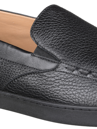 Слипоны, Pakerson (999, Черный, 41,5, 100% кожа, 100% кожа олень)