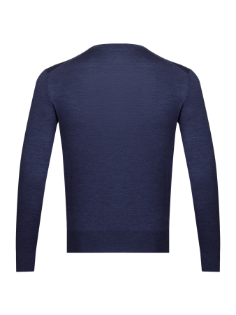 Джемпер, круглый ворот, дл/рукав (080, Темно-джинсов., 52)