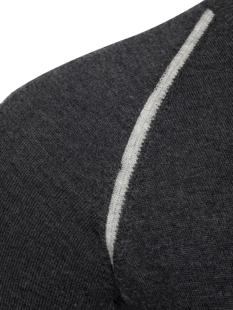 Джемпер, круглый ворот, длин. рукав (002, Черный, 50 - M)