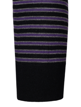 Джемпер, круглый ворот, в полоску, дл/рук. (220, Фиолетовый, 58)