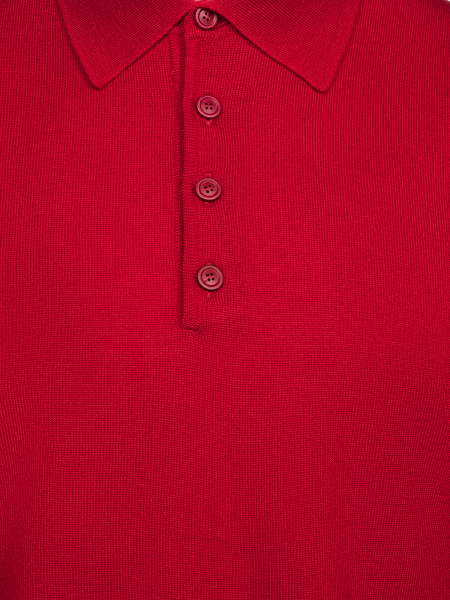 Поло на пугов., однотон., дл/рук. (029, Бордовый, 46 - XS)