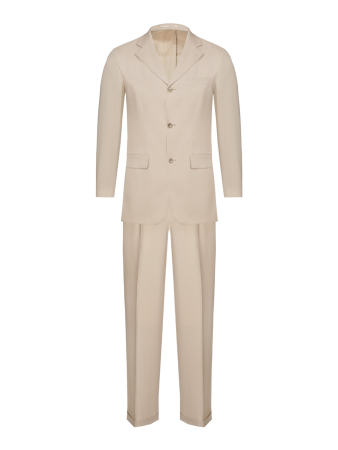 Костюм, U.S.Polo, классика, однотон., 3 пугов./прорез.карм.с клап., 1шл, б.кл.с манж. (505, Бежевый, 48, 6)