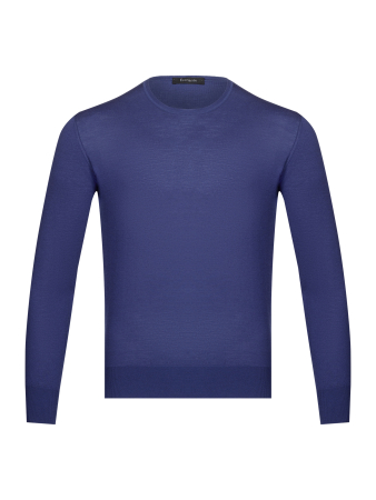 Джемпер, круглый ворот, SF, дл/ рукав 64 см (168, Темно-синий, 54 - XL)