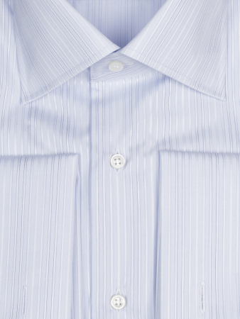 Сорочка, Fray, в полоску, под запонки (4, Голубой, 40)