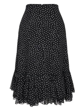 Юбка, Modyva, в горошек (991, Черный, 48)
