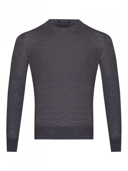 Джемпер, круглый ворот, SF, дл/ рукав 64 см (116, Темно-серый, 46 - XS)