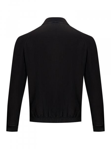 Куртка, Torras, льняные и замш. вставки (00440, Черный, 48)