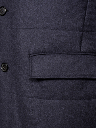 Пальто, Piacenza, одното. удлиненная, пуг. (534/11, Темно-синий, 52 - L)