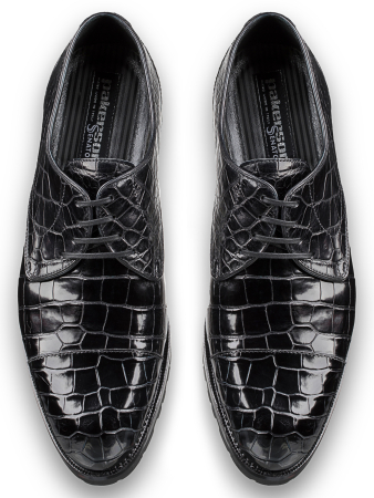 Дерби, Pakerson (999, Черный, 40, 100% кожа, Кожа 100% Аллигатор)