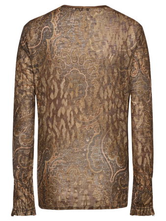 Блузка, Stizzolli ,дл/рук.,трикотажн. (635, Коричневый, 48)