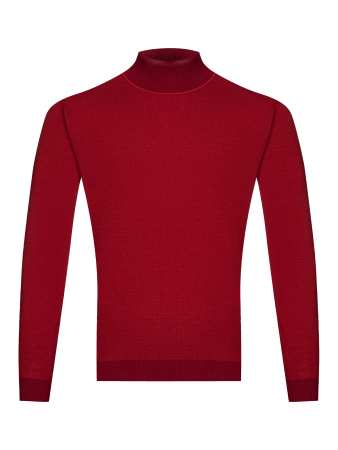Водолазка, однотон., дл/рукав (233, Красный, 58 - 3XL     )
