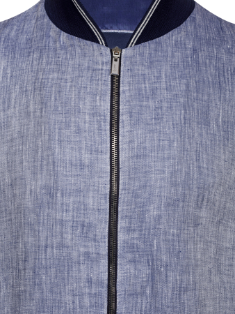 Ветровка, Schiatti, на молнии, на резинке, заплатки на рукавах, MALVITO (4017, Синий, 60)