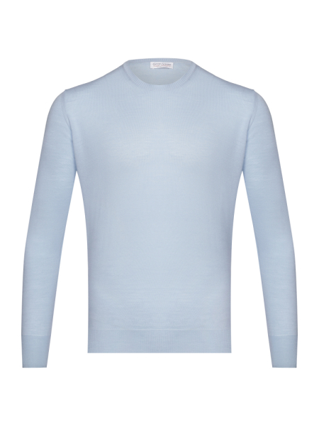 Джемпер, круглый ворот (606, Голубой, 56)
