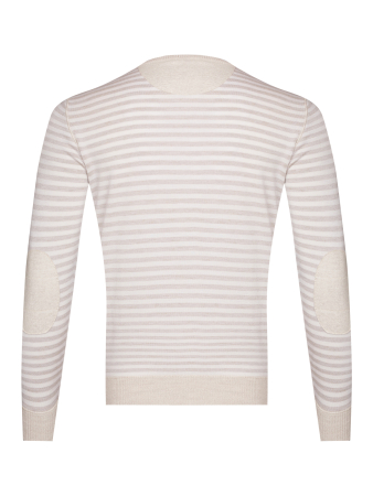 Джемпер, круглый ворот, в полоску (310, Бежевый, 46 - XS     )
