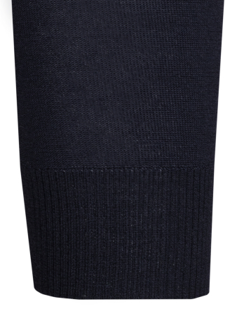 Поло, на пуговицах, длин. рукав, однотон. (94051, Темно-синий, 50)