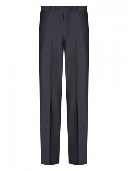 Брюки, S.M.T., без защипов, однотон. (00001, Серо-синий, 46, 6)