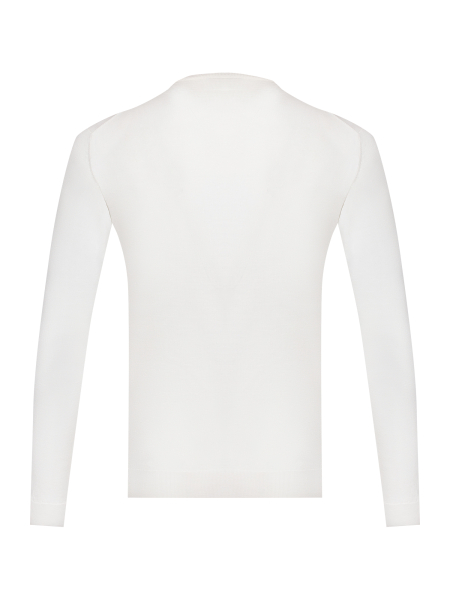 Джемпер, круглый ворот, дл/рукав (001, Белый, 48)