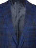 Пиджак, средне-притал., однобортный, клетка, 2 пуг. (16087, Темно-синий , 56 , L)